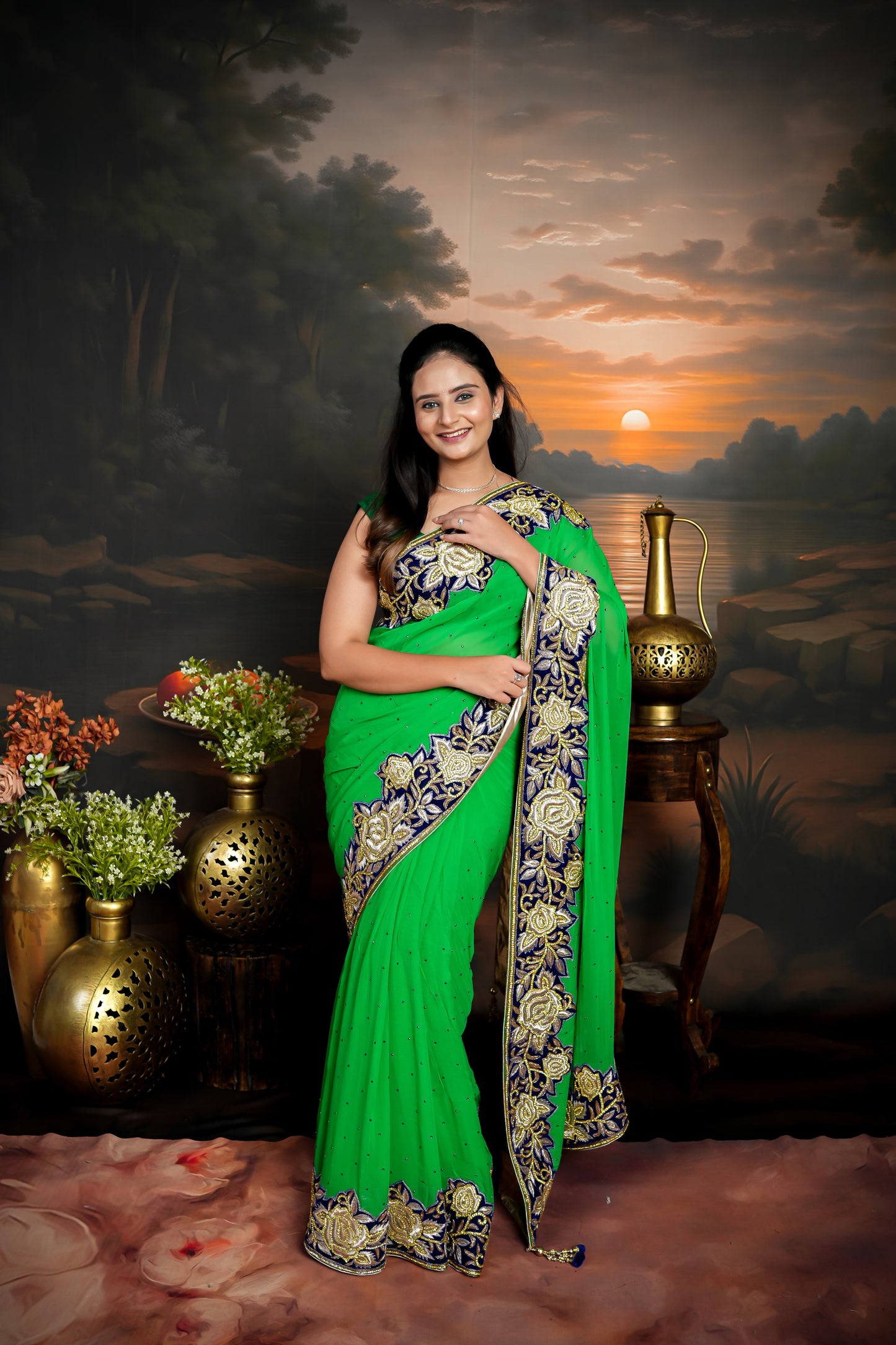 Pure Georgette Saree