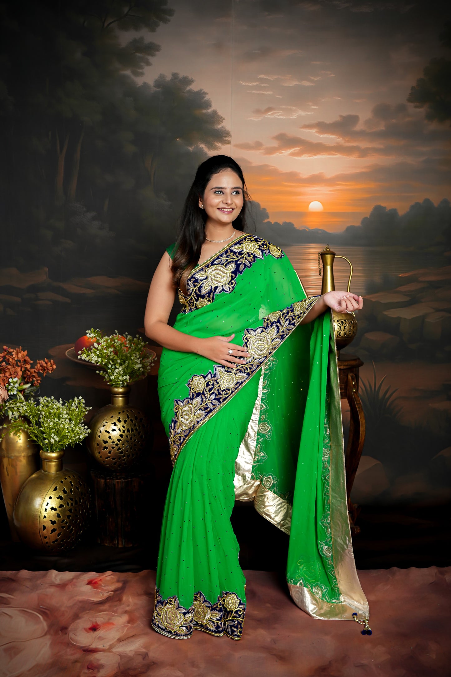 Pure Georgette Saree