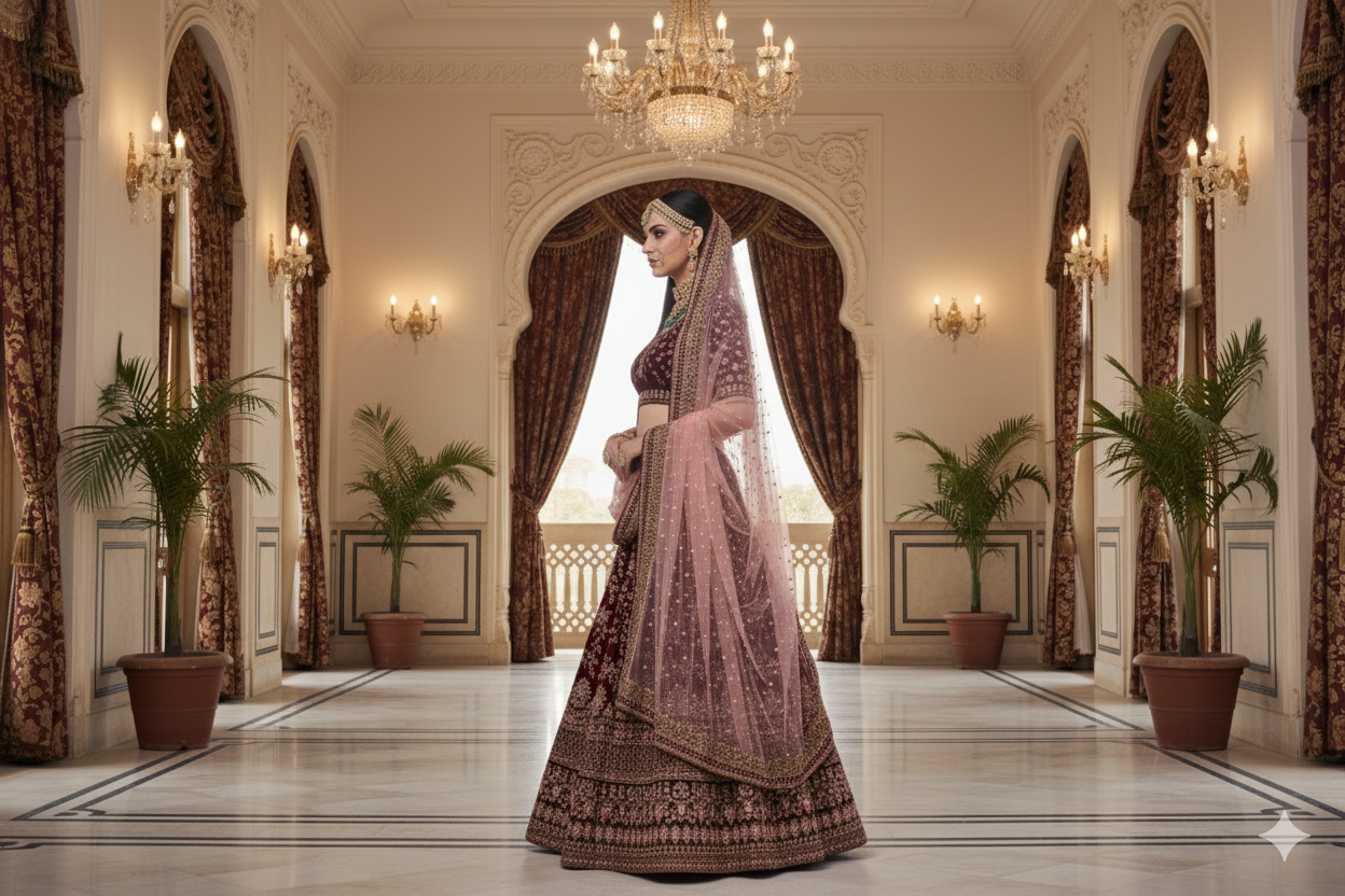 BRIDAL GHAGRA ODHNI