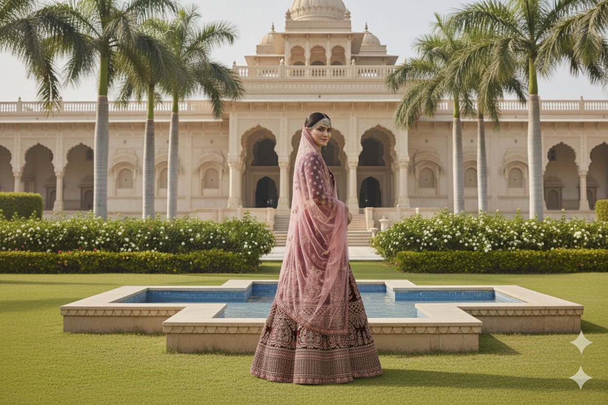 BRIDAL GHAGRA ODHNI