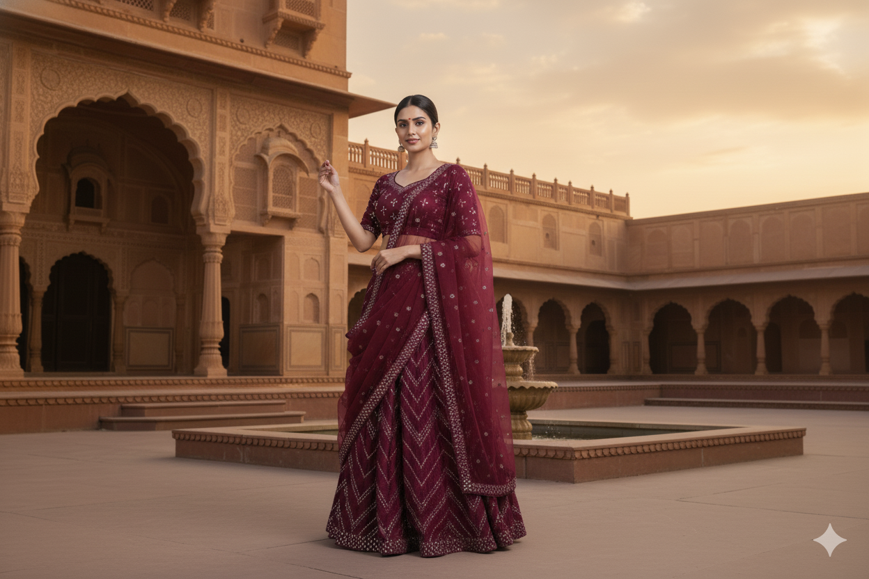 GIRLISH GHAGRA ODHNI