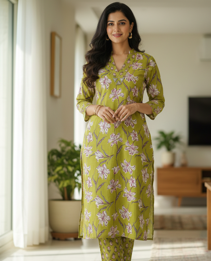 KURTI PANT SET