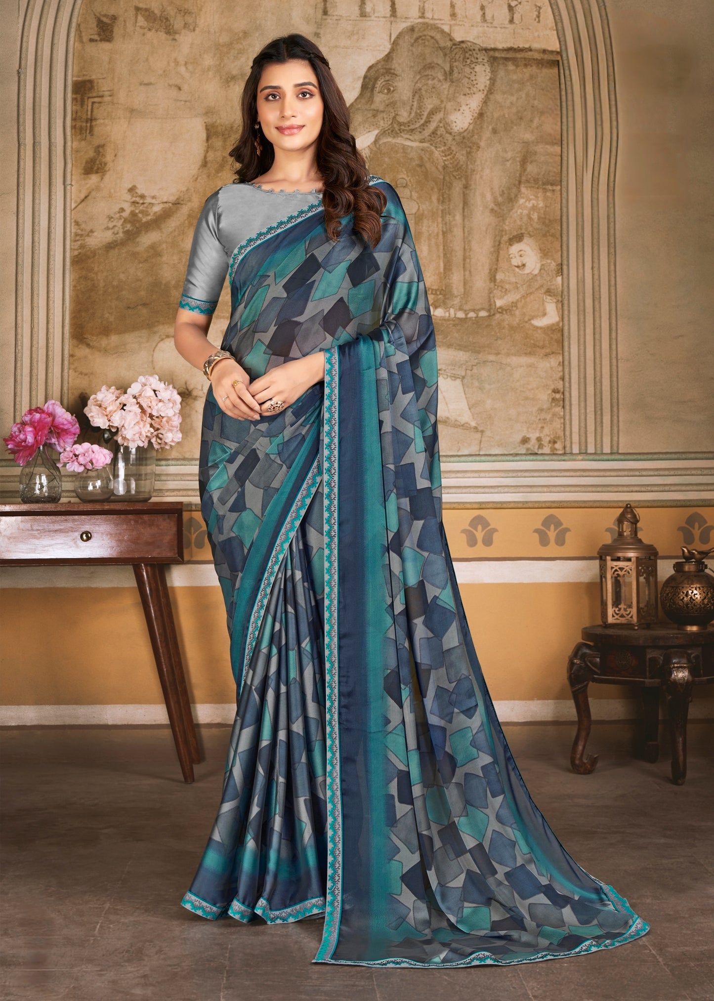 SYNTHETIC SAREE