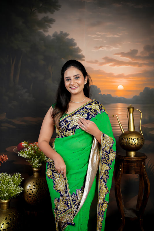 Pure Georgette Saree