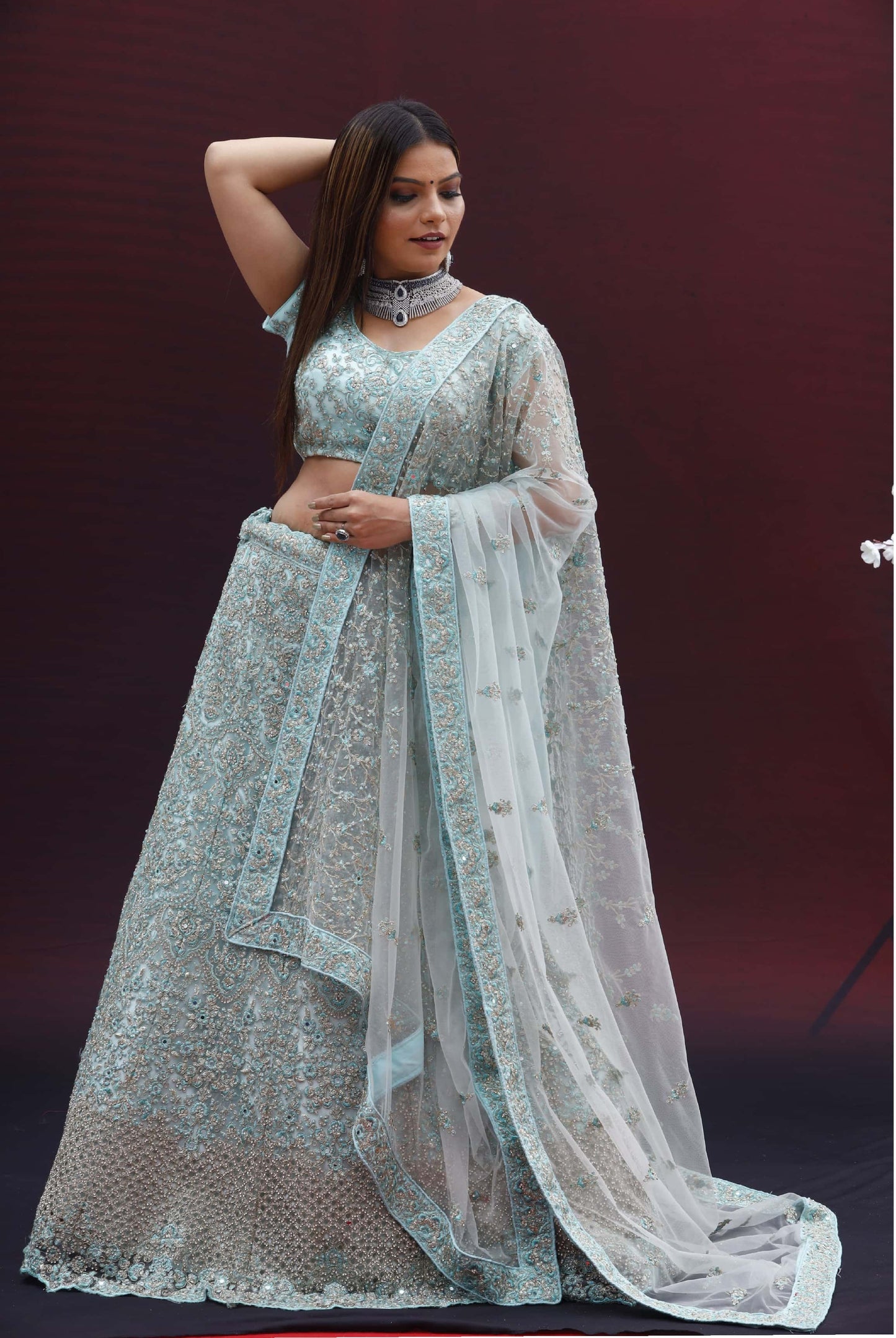 BRIDAL GHAGRA ODHNI