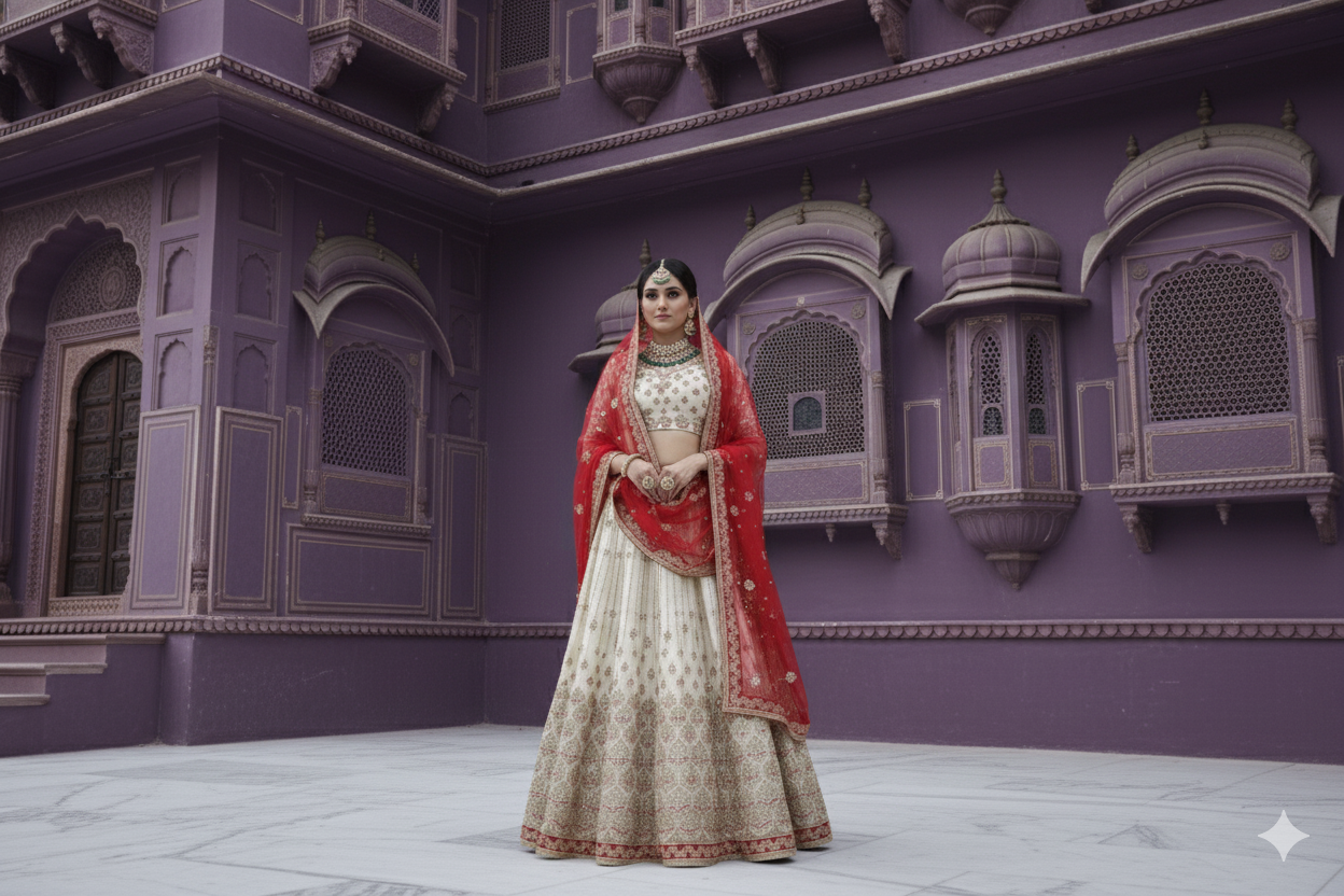 BRIDAL GHAGRA ODHNI