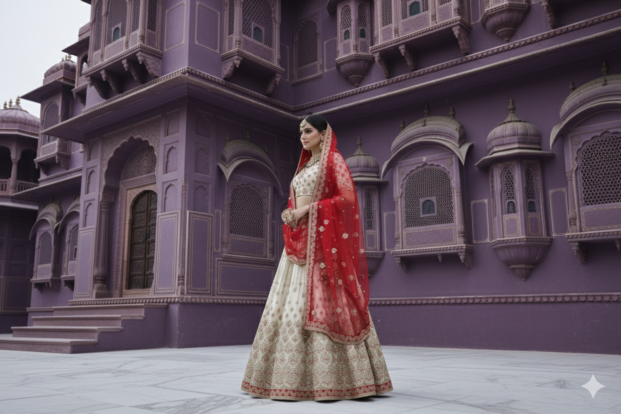 BRIDAL GHAGRA ODHNI