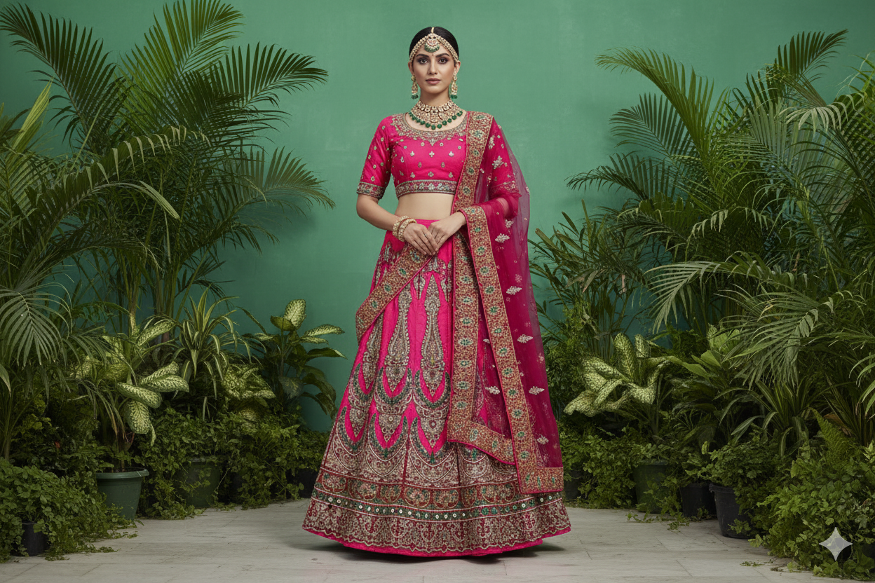 BRIDAL GHAGRA ODHNI