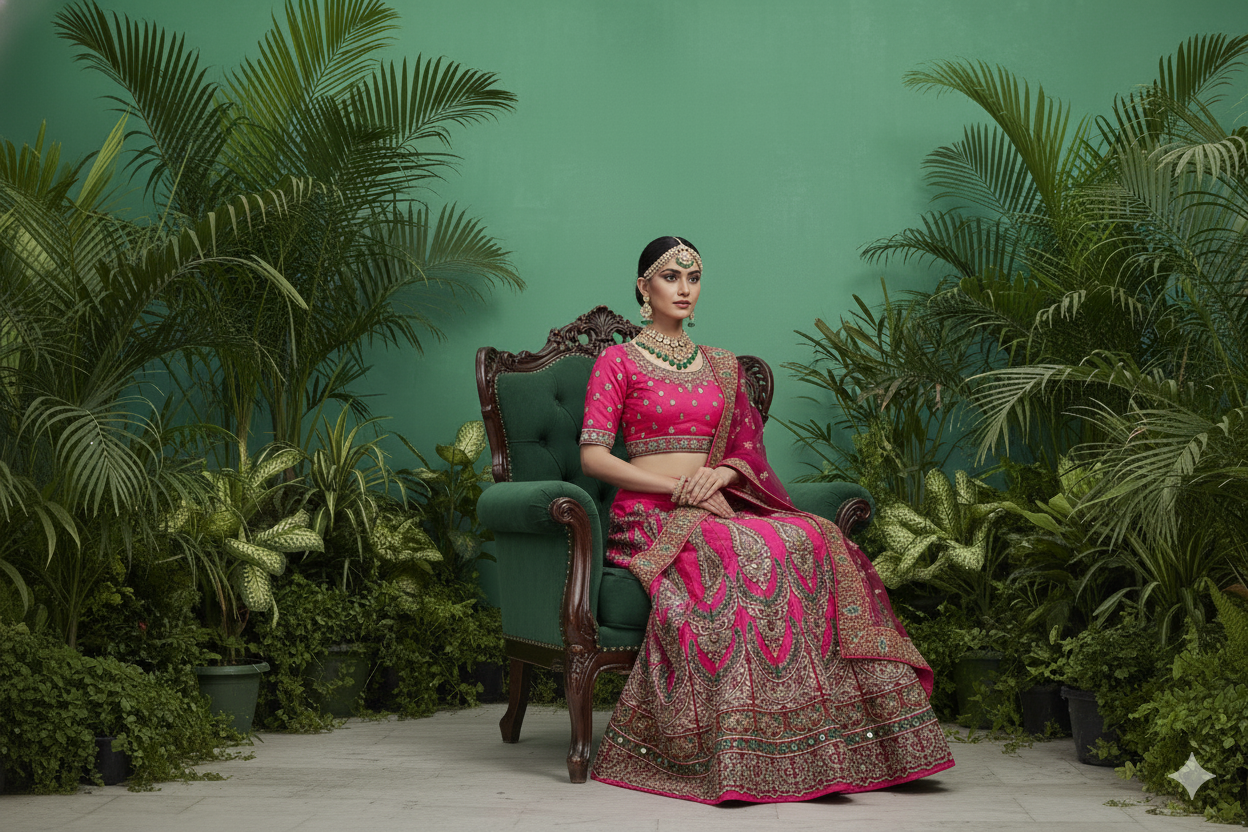 BRIDAL GHAGRA ODHNI