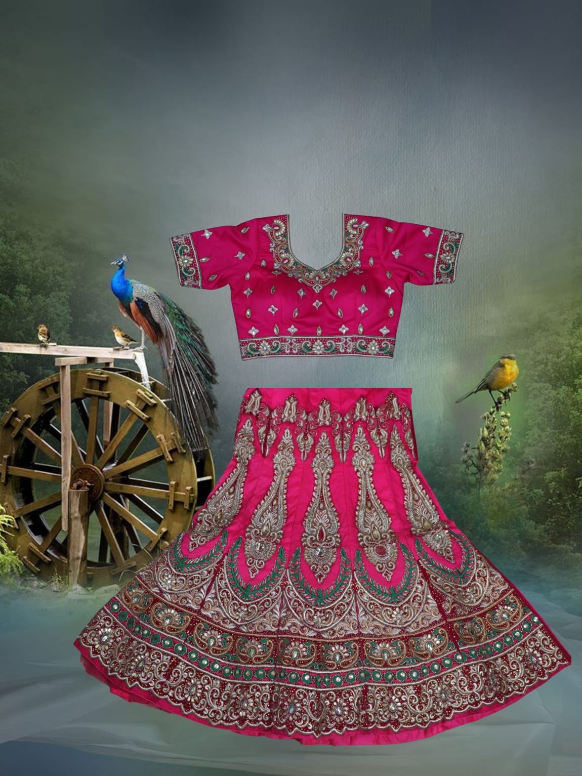 BRIDAL GHAGRA ODHNI