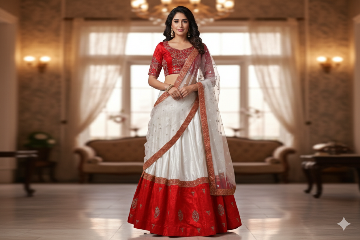 BRIDAL GHAGRA ODHNI