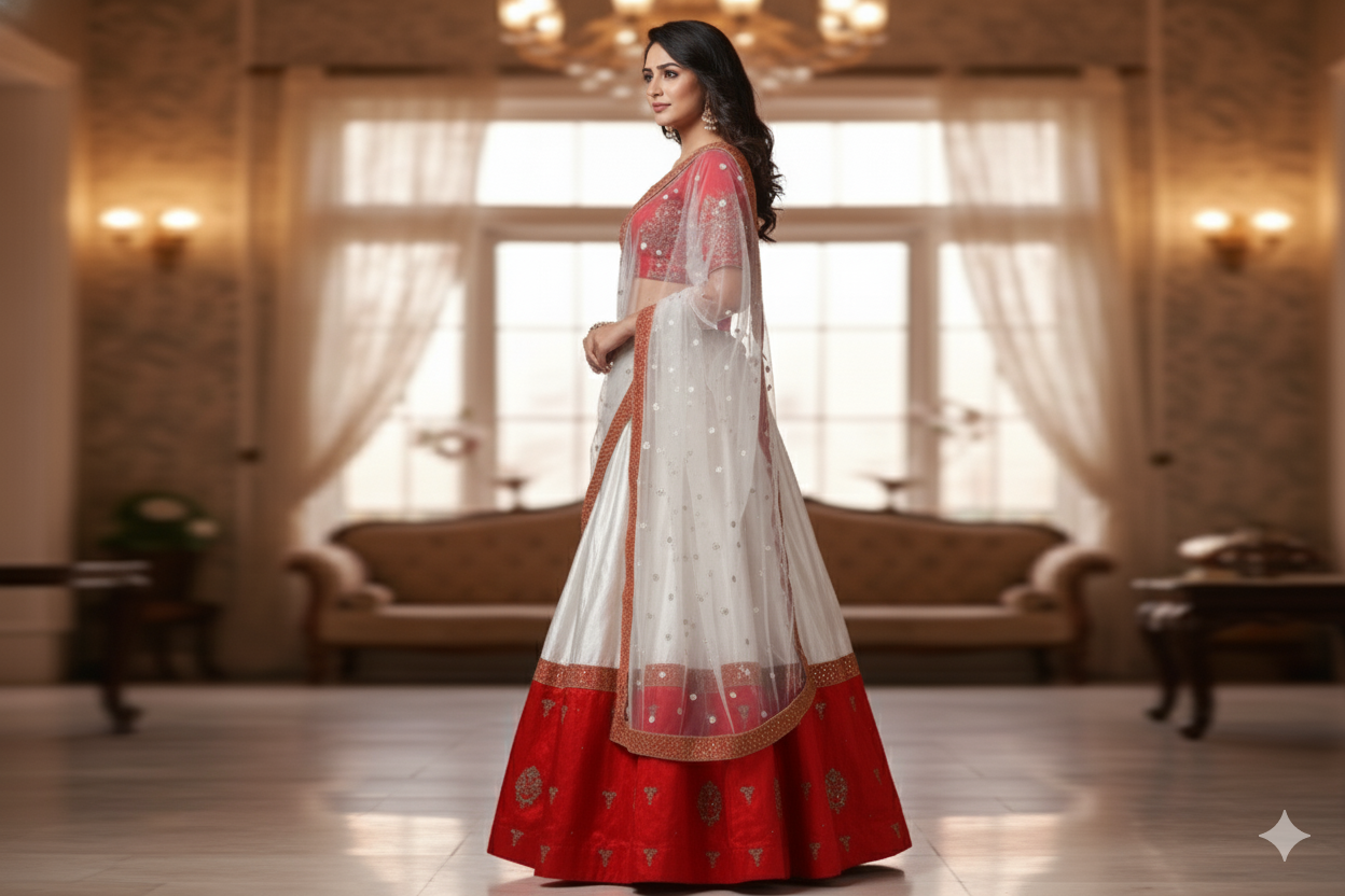 BRIDAL GHAGRA ODHNI