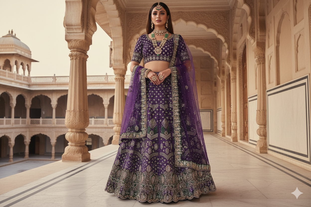 BRIDAL GHAGRA ODHNI