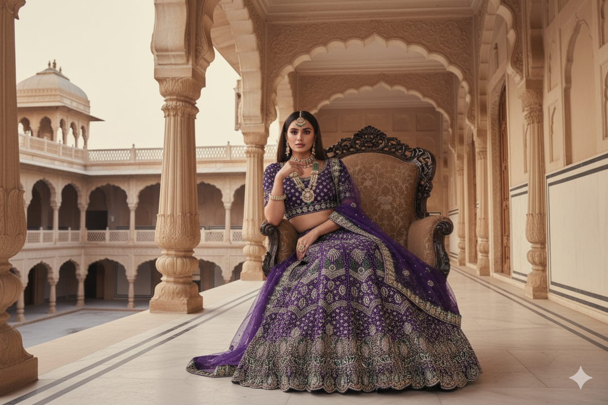 BRIDAL GHAGRA ODHNI