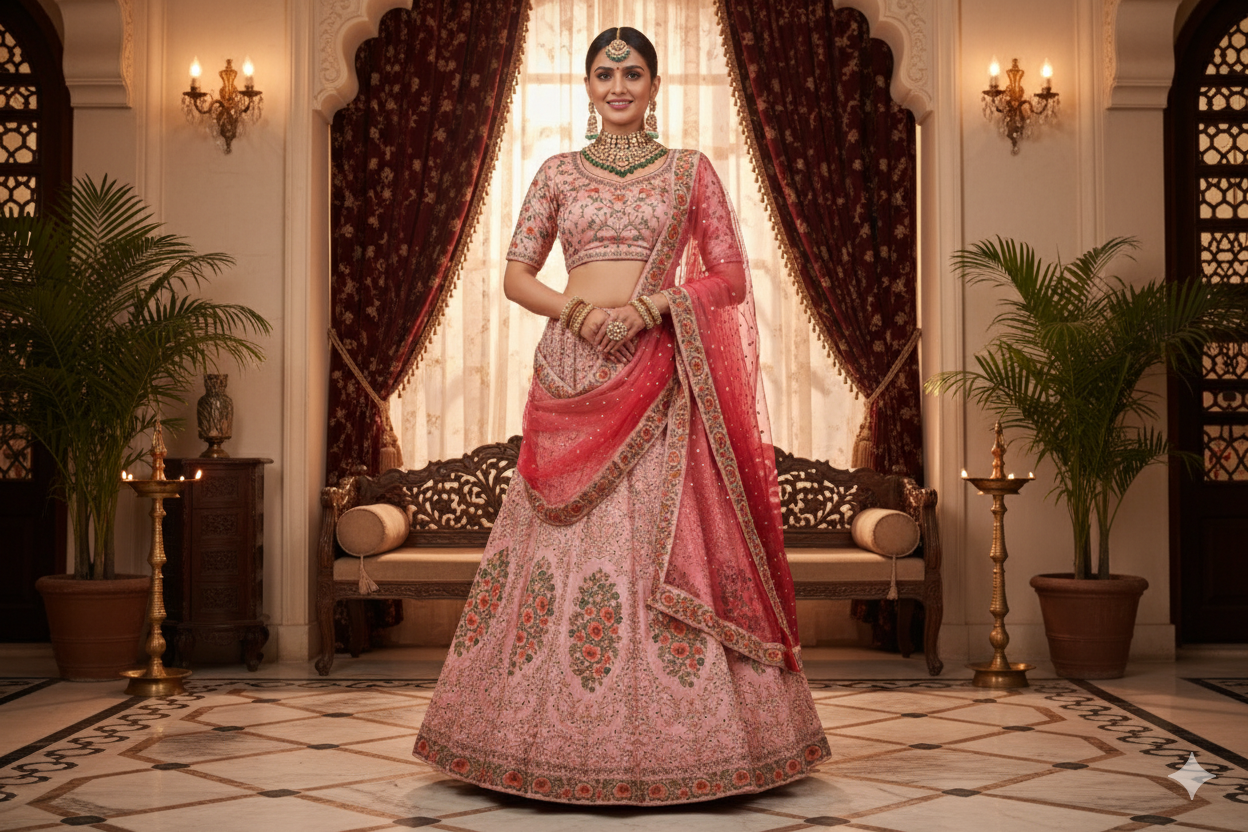 BRIDAL GHAGRA ODHNI
