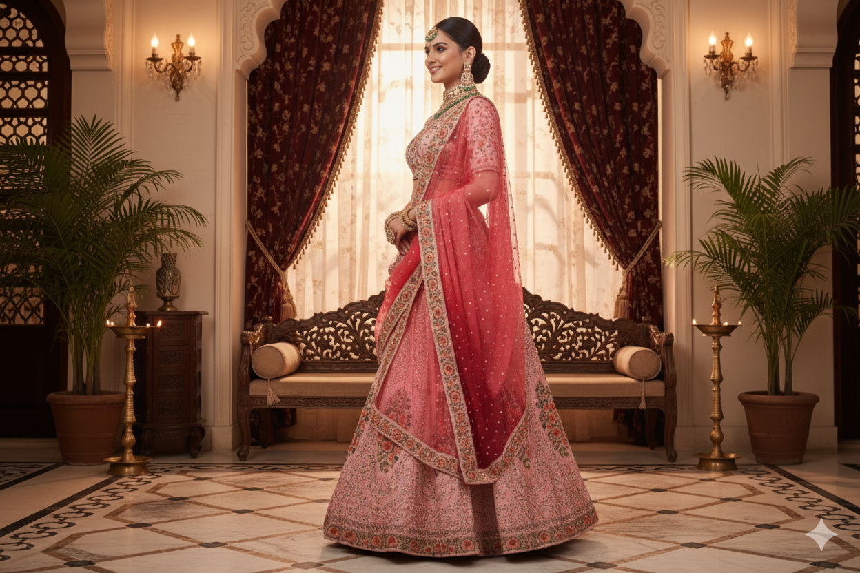 BRIDAL GHAGRA ODHNI