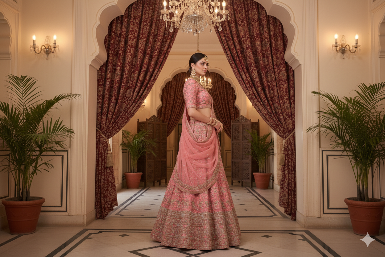 BRIDAL GHAGRA ODHNI