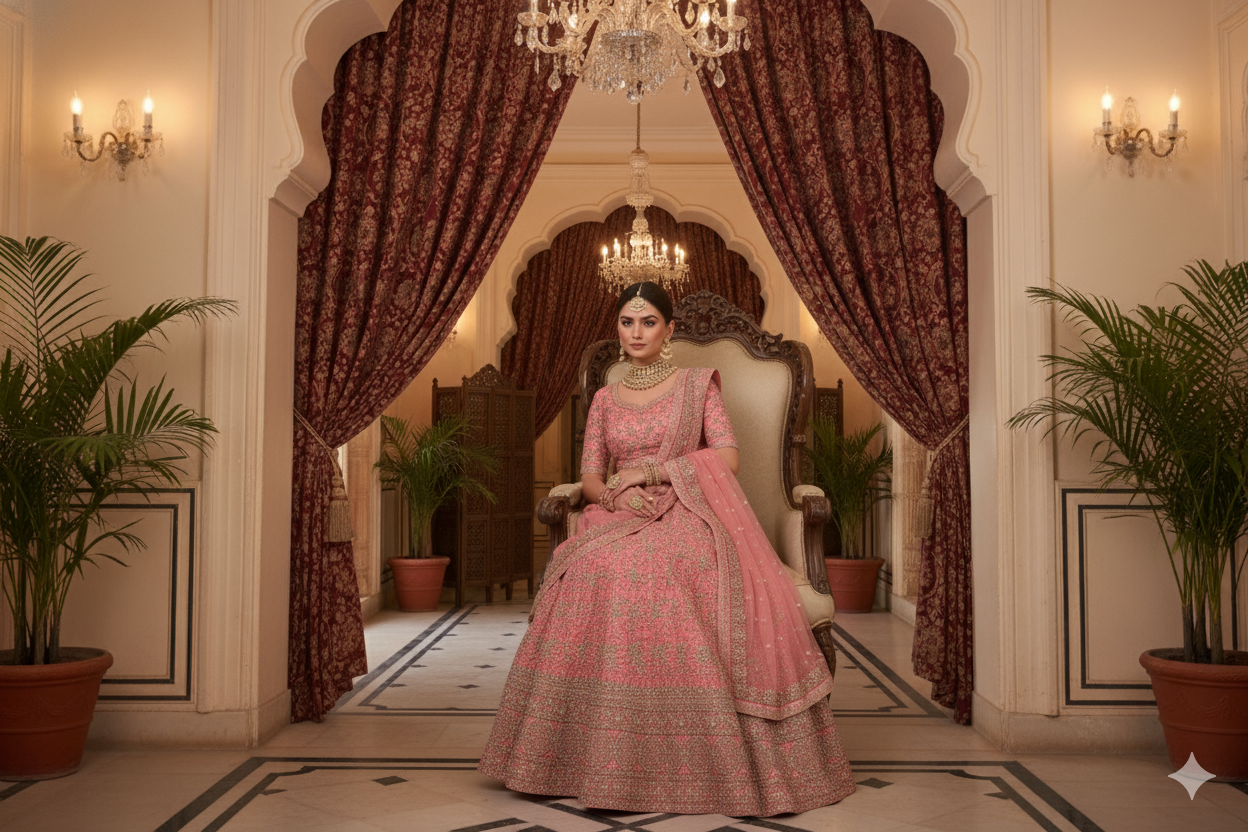 BRIDAL GHAGRA ODHNI