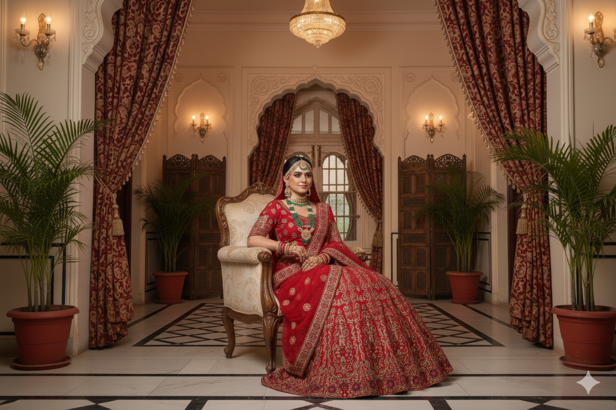BRIDAL GHAGRA ODHNI