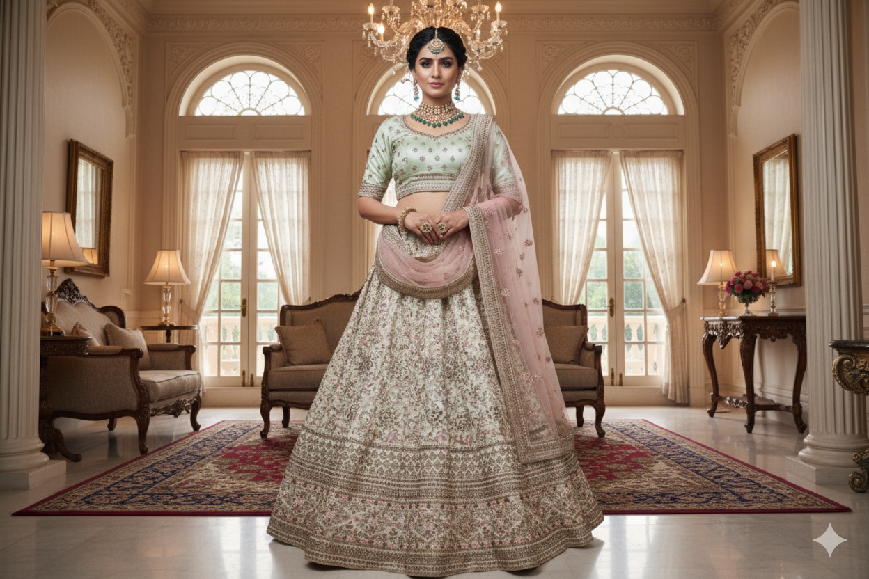 BRIDAL GHAGRA ODHNI