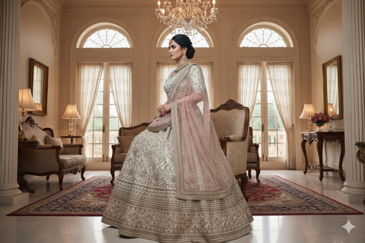 BRIDAL GHAGRA ODHNI