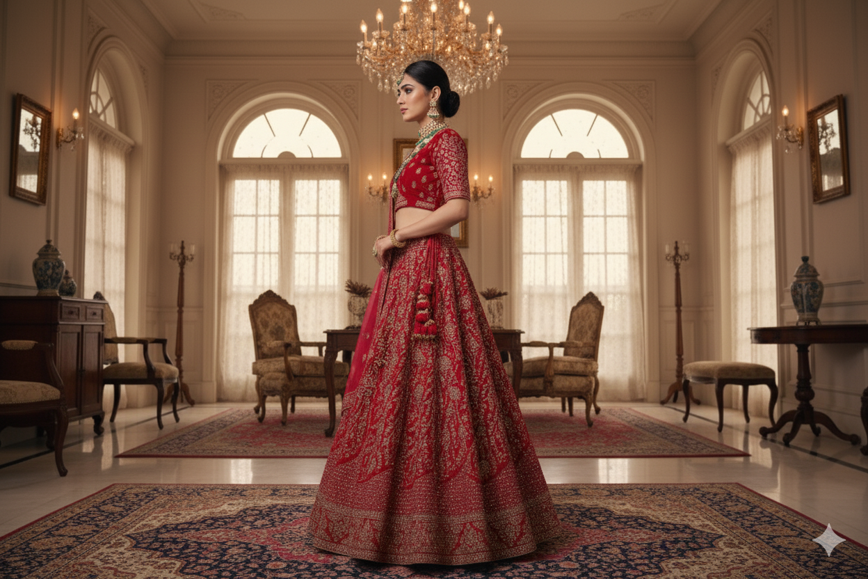 BRIDAL GHAGRA ODHNI