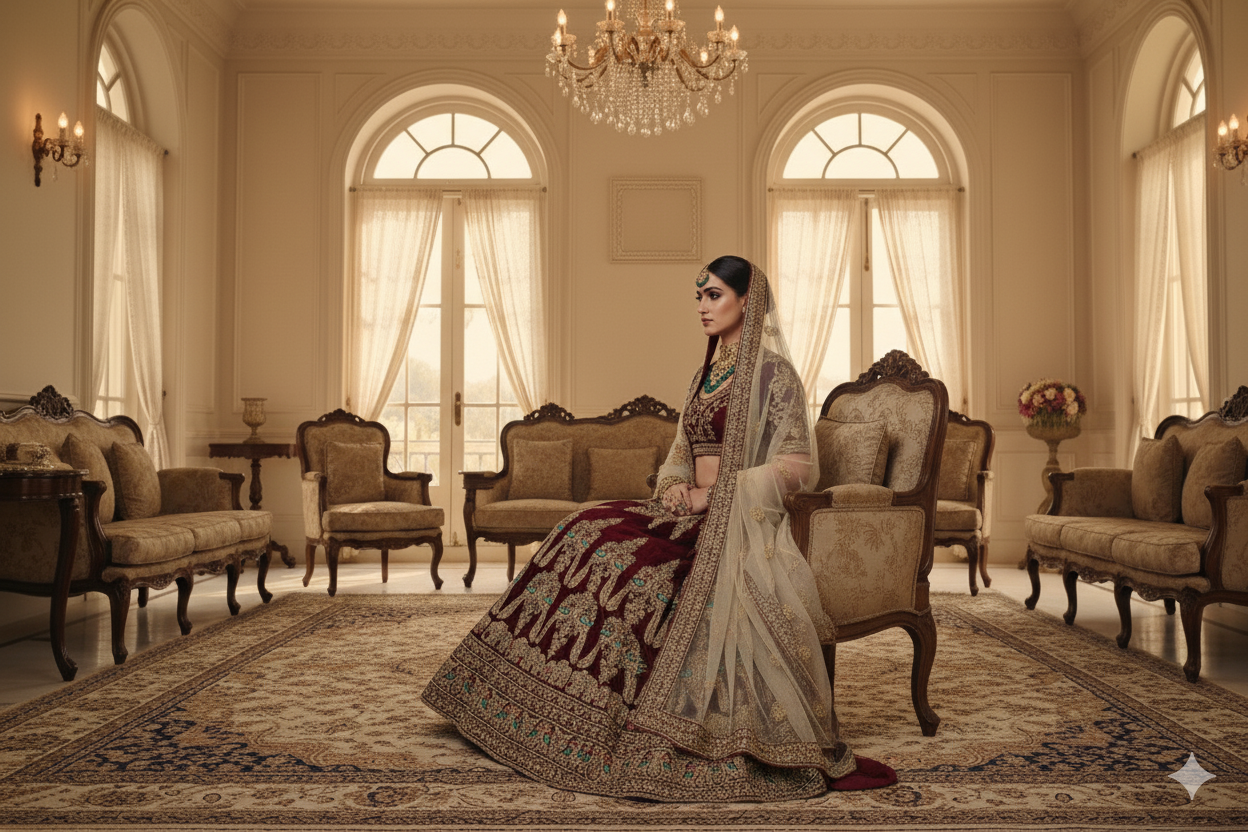 BRIDAL GHAGRA ODHNI