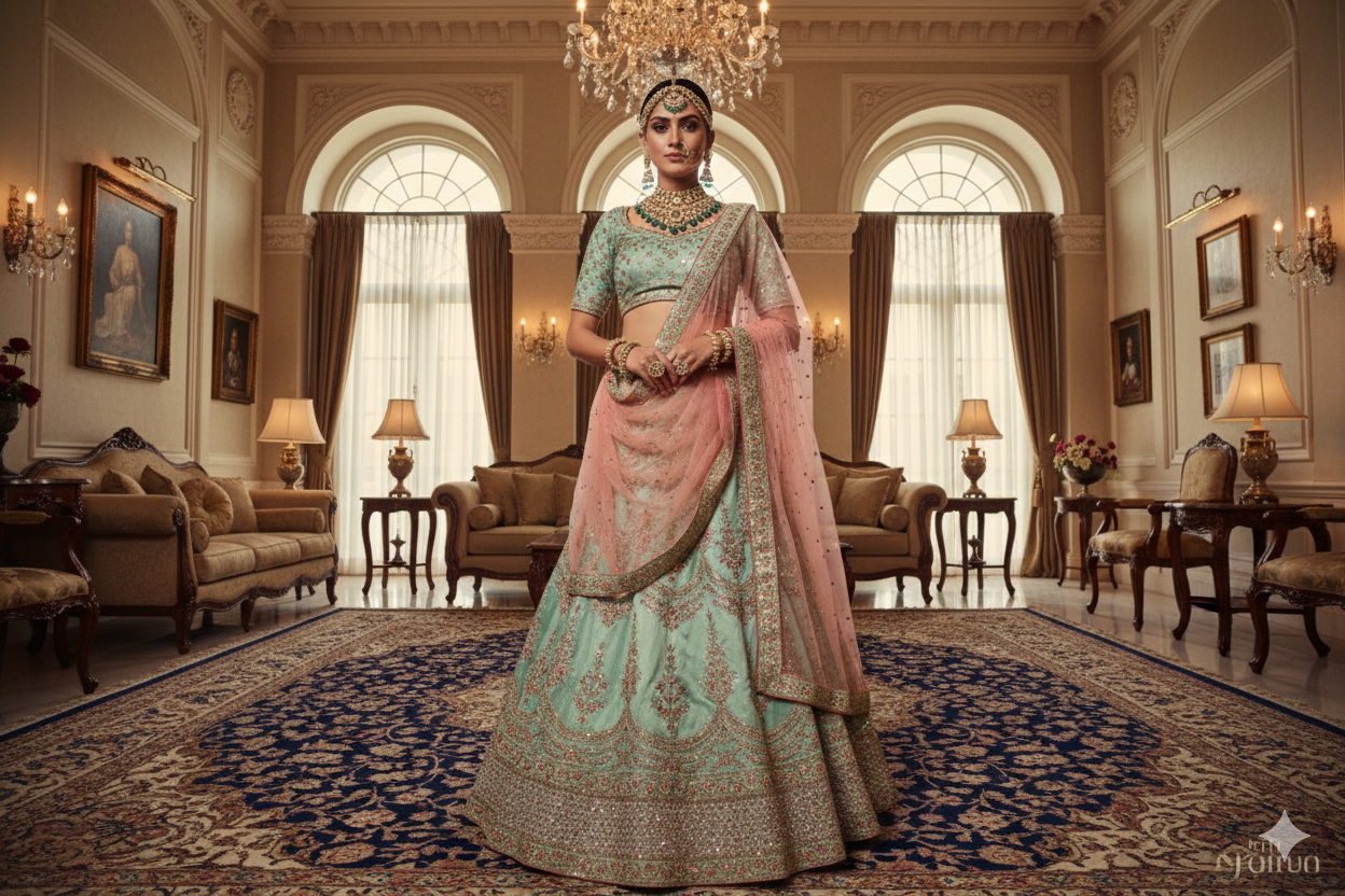 BRIDAL GHAGRA ODHNI