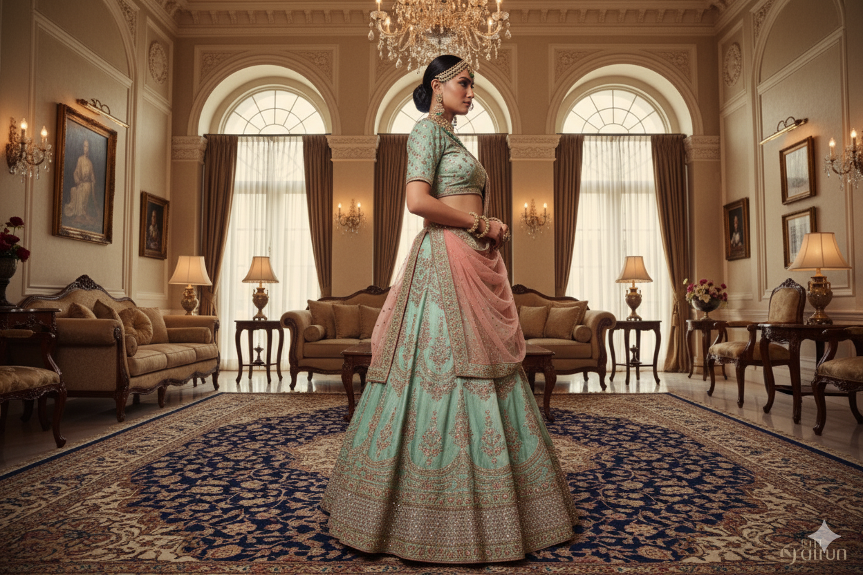 BRIDAL GHAGRA ODHNI