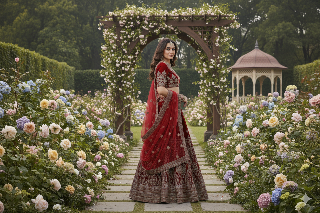 BRIDAL GHAGRA ODHNI