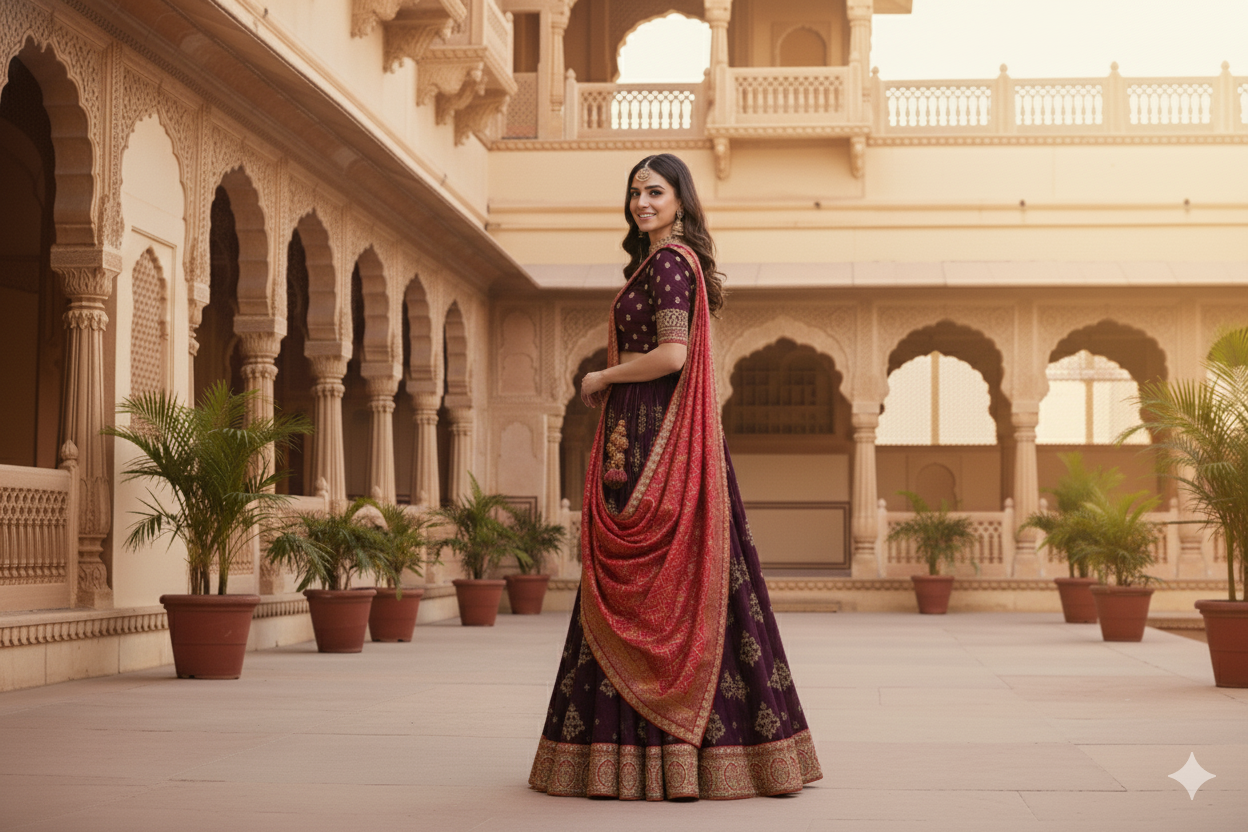 GIRLISH GHAGRA ODHNI