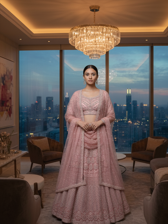 BRIDAL GHAGRA ODHNI