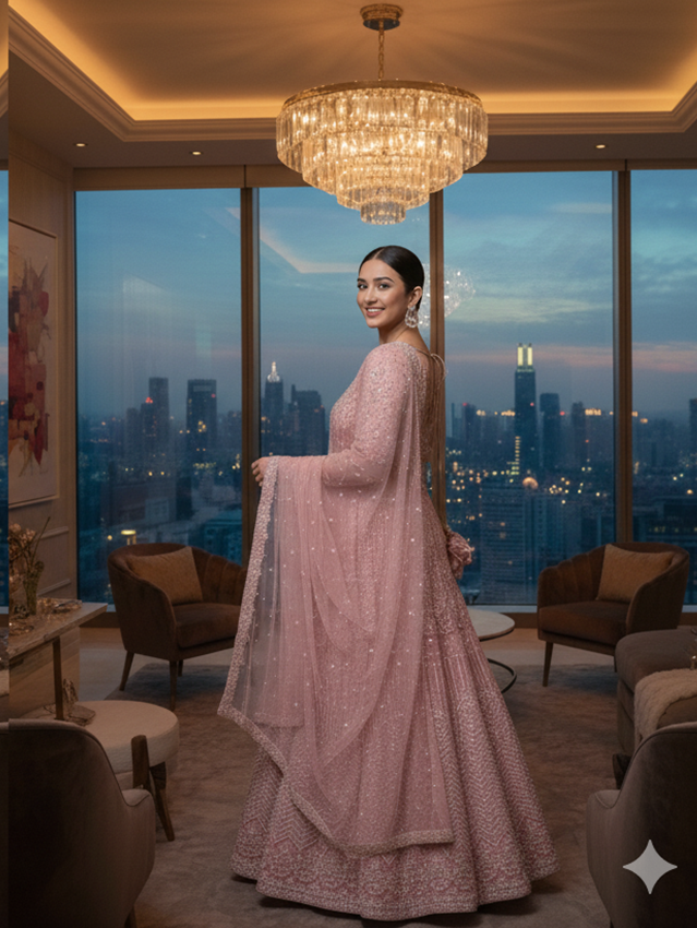 BRIDAL GHAGRA ODHNI