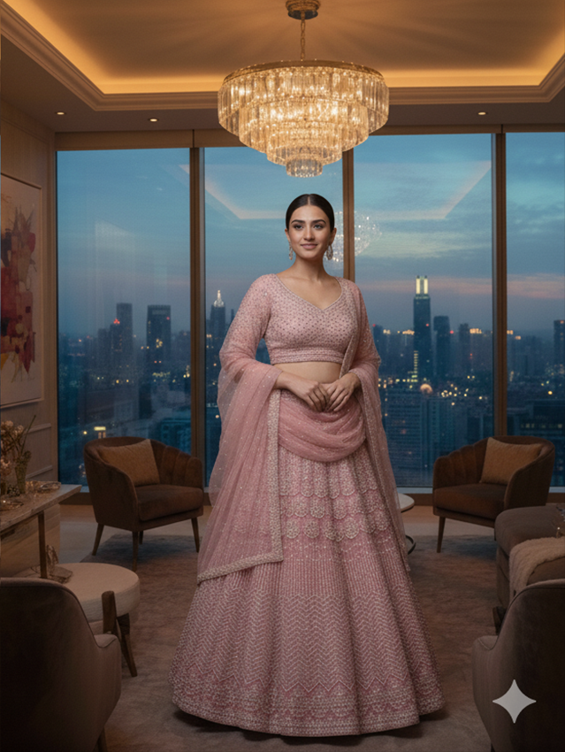 BRIDAL GHAGRA ODHNI