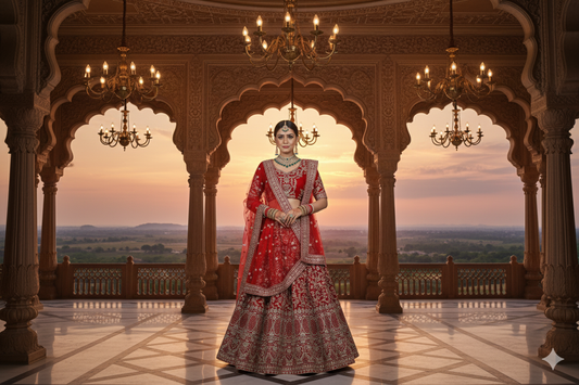 BRIDAL GHAGRA ODHNI