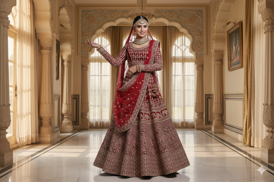 BRIDAL GHAGRA ODHNI