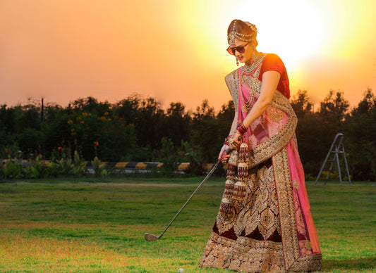 BRIDAL GHAGRA ODHNI