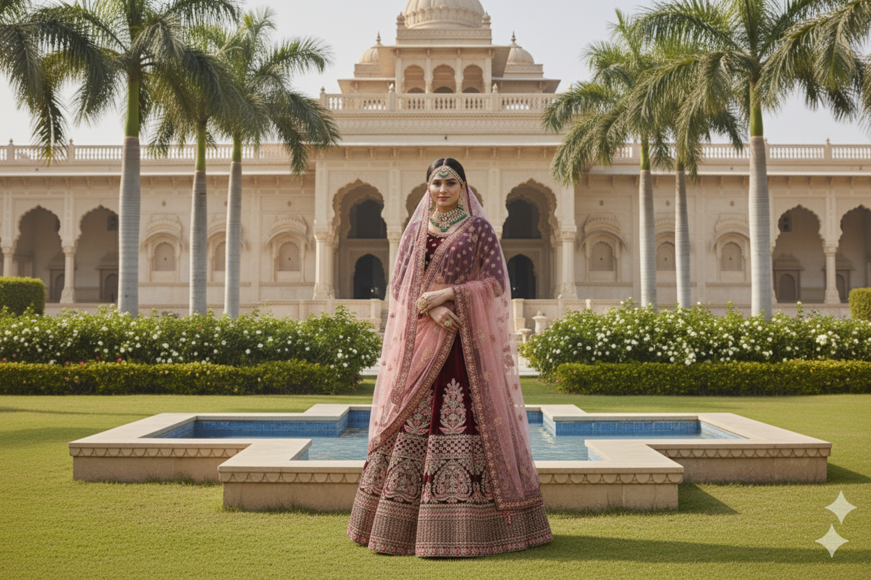 BRIDAL GHAGRA ODHNI