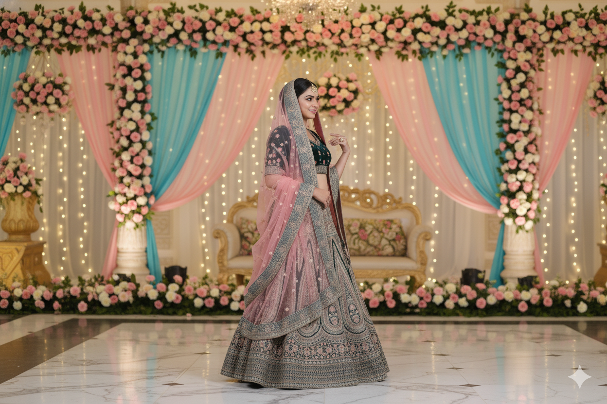 BRIDAL GHAGRA ODHNI