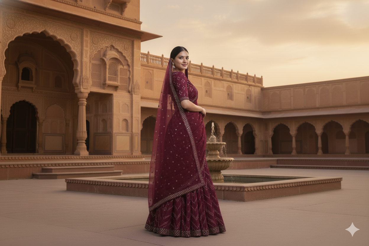 GIRLISH GHAGRA ODHNI