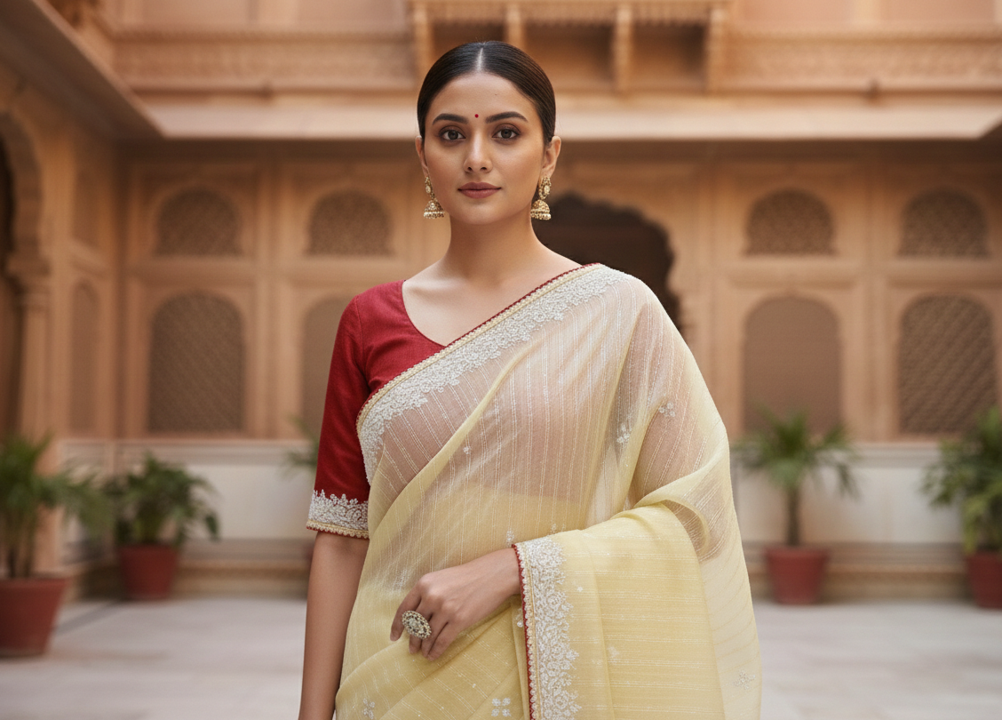 ORGANZA SAREE