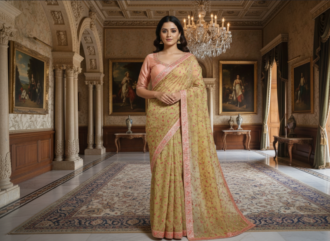 HANDWORK SAREE