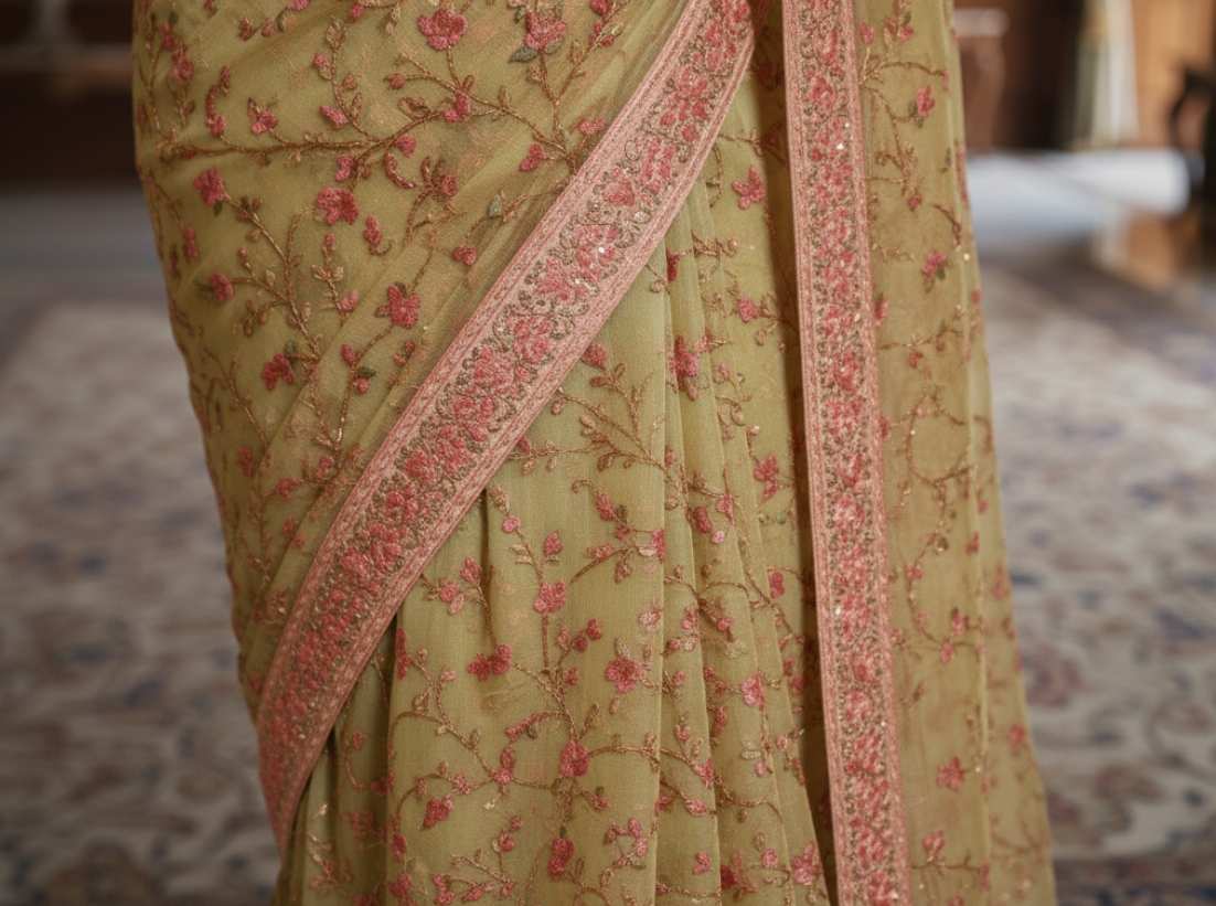 HANDWORK SAREE