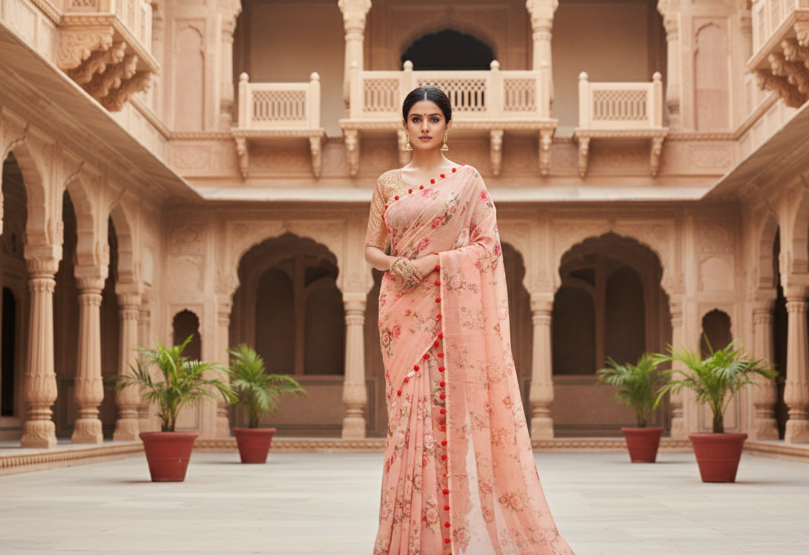 ORGANZA SAREE