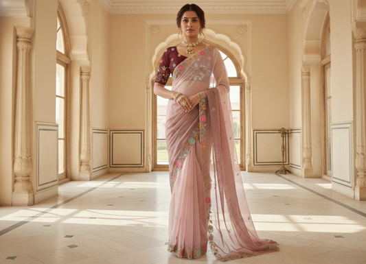 ORGANZA SAREE