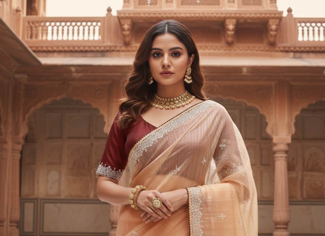ORGANZA SAREE